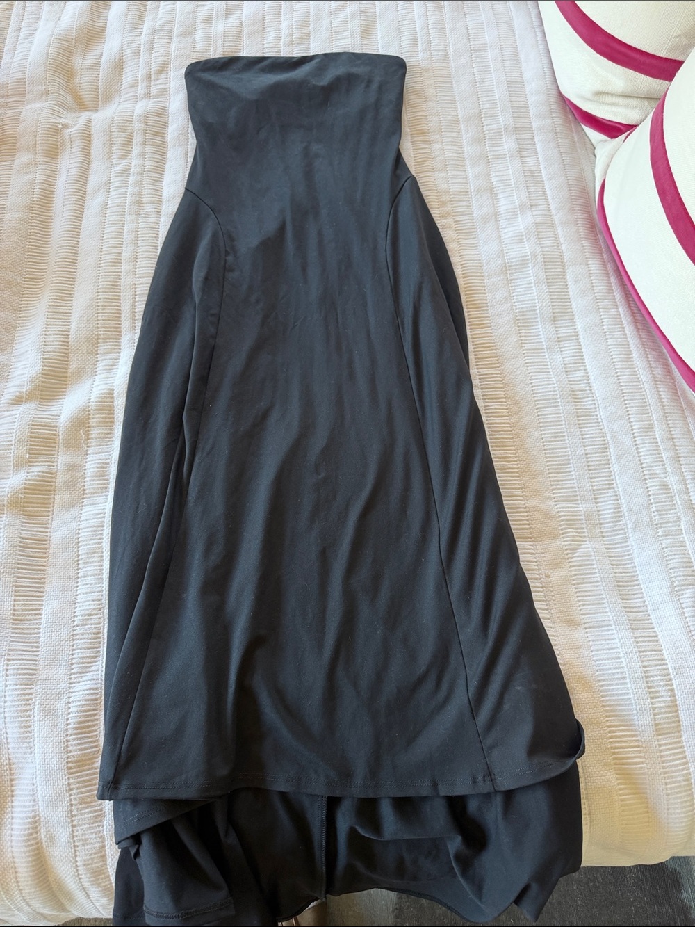 Susana Monaco Black Strapless Midi Dress